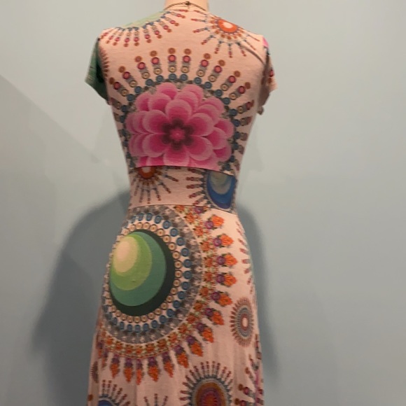 Boho chic Desigual printed tshirt dress - Picture 2 of 5